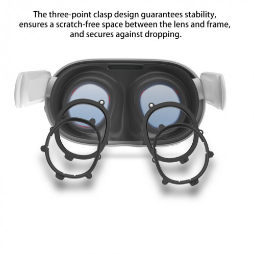 Pour monture de lunettes magnétique Meta Quest 3 VR, spécification : lentille anti-lumière bleue + monture noire SH60041868-06